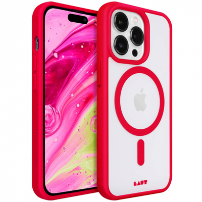 Чохол-накладка LAUT HUEX PROTECT для iPhone 14 Pro з MagSafe, червоний (L_IP22B_HPT_R) L_IP22B_HPT_R фото