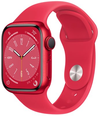 Смарт-годинник Apple Watch Series 8 45mm PRODUCT(RED) Aluminum Case (MNP43) MNP43 фото