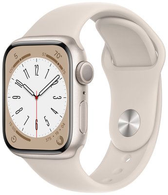 Смарт-годинник Apple Watch Series 8 45mm Starlight Aluminum Case (MNP23) MNP23 фото