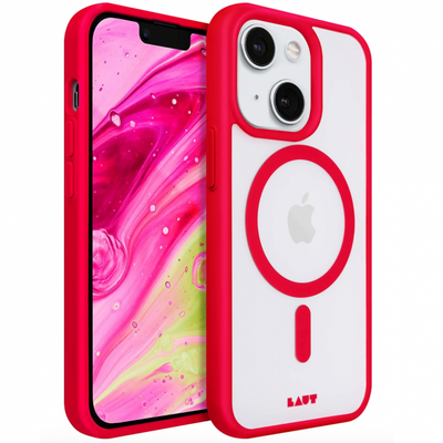 Чохол-накладка LAUT HUEX PROTECT для iPhone 14 Plus з MagSafe, червоний (L_IP22C_HPT_R) L_IP22C_HPT_R фото