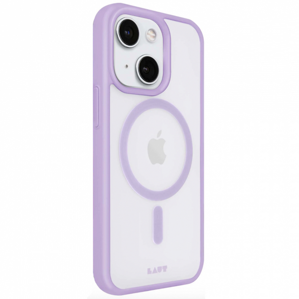 Чохол-накладка LAUT HUEX PROTECT для iPhone 14 з MagSafe, бузковий (L_IP22A_HPT_PU) L_IP22A_HPT_PU фото